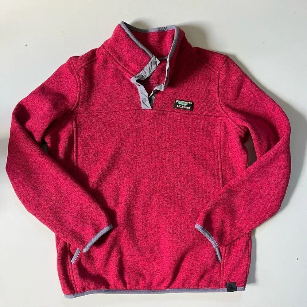 L.L Bean Pink Pullover Medium